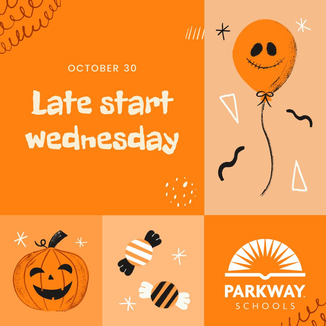 Late start for all schools Wednesday, October 30